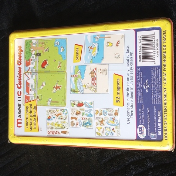Curious George Magnetic Fun Tin - Picture 2 of 2